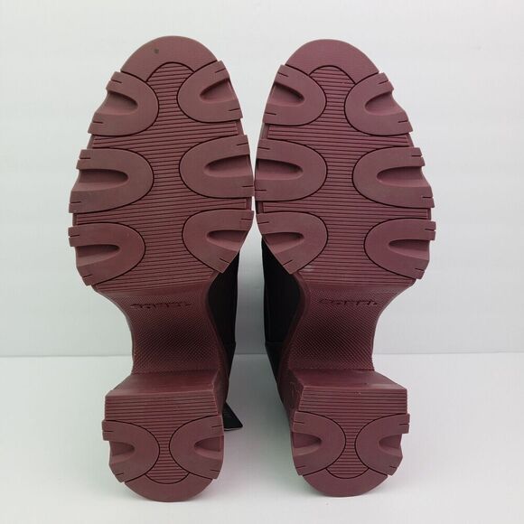 Sorel Brex Womens Size 10.5 Maroon Red Leather Lace Up Heeled Waterproof Boots - Picture 8 of 13